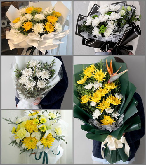 山东济宁曲阜市陵城镇北店村白事花束代送